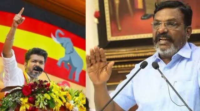 விகடன் விழா ; விஜய் பங்கேற்பதால்திருமாவளவன் பல்டி