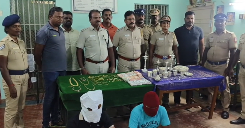 103 சவரன் கோயில் நகைகளை திருடிய வழக்கில் இருவர் கைது!