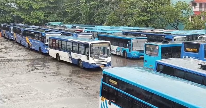 தொடர் மழை : புதுச்சேரி – சென்னை அரசு பேருந்துகள் ரத்து!