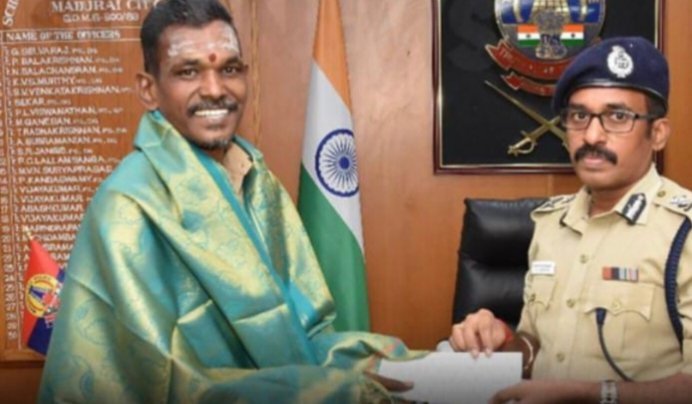 ஆட்டோ ஒட்டுநரின் நேர்மையை பாராட்டி வெகுமதி அளித்த மதுரை காவல் ஆணையர்!